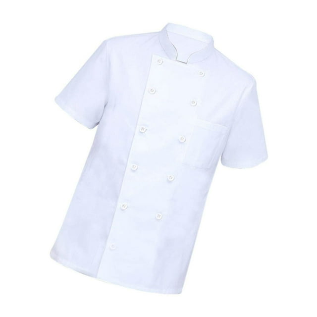 Universal Chef Clothes Cotton Uniform Lightweight women white white shirts for Cooking men L