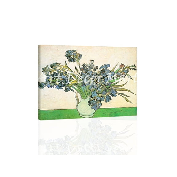 Still Life Vase With Irsies II - CANVAS OR FINE PRINT WALL ART