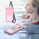 thumbnail image 1 of Funda Impermeable para Celular | Ideal para Natación, Rafting, Playa, Camping y Actividades Al Aire Libre | Material de Pvc Rosa | para Celulares de Hasta 6.7" | Resistencia Al Agua Ipx8 | Correa Aju, 1 of 6