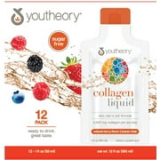 Youtheory Collagen Liquid Packets, Natural Berry, 12 Count