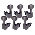 thumbnail image 1 of maskred String Tuning Pegs Tuners Machine Heads For Folk Electric Guitar Parts Black 3 right 3 left, 1 of 1