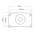 thumbnail image 3 of Replacement For Gibson Epiphone TL Electric Guitar Audio Socket Panel 1/4" 6.35mm Square Audio Jack Mount, 3 of 8