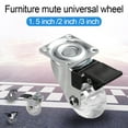 thumbnail image 7 of Desk Office Transparent Pulley Rollers Wheel Swivel Office Chair Wheels Mute Wheel Furniture Caster Chair Caster 3 INCHES BRAKE, 7 of 7