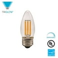 thumbnail image 1 of TriGlow LED 5-Watt (60W Equivalent) DIMMABLE 2700K (Warm White) E26 Medium Base, Clear Torpedo Filament Bulb, UL Listed and Energy Star Certified, 1 of 1