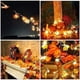 thumbnail image 3 of Decoración de otoño, 20 hojas artificiales Led, Hojas de arce, guirnalda que cae, decoración de luces, Halloween, Navidad, 3 of 5
