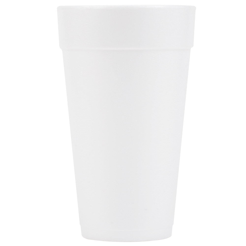 Dart Large J Style Foam Cup White 20 oz.500/Case 