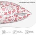 thumbnail image 5 of Bingfone Cute Hand Drawn Hearts Linen Throw Pillow Covers Cushion Case Pocket Button Vintage Farmhouse Pillowcase-16"x16", 5 of 9