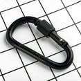 thumbnail image 3 of Boreal Craft Light Clips for inside Lights D Type Carabiner Thickened 8CM Locking Quick Release Nut Buckle Hook Aluminum Alloy Backpack Clip, 3 of 7