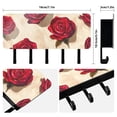 thumbnail image 2 of Roses Flowers Floral Key Holder for Wall Mail Holder Organizer with 5 Key Hooks Wall Mount Key Rack with Shelf, 2 of 6