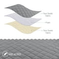 thumbnail image 4 of TAOCOCO Reversible Quilted Recliner Chair Cover,100% Waterproof Recliner Slipcover Protector Light Grey 25", 4 of 7