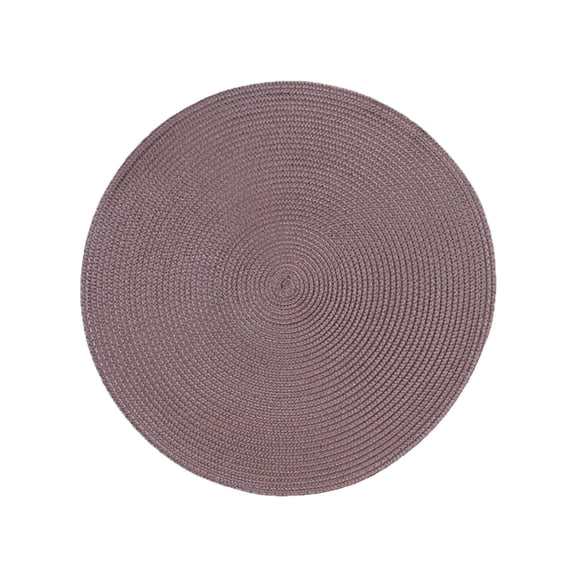 HBBKVI Woven Table Mat Set of 3, Waterproof Oil-Proof Heat Insulation Place Mats for Dining Table, Easy to Clean and Stylish, 7.1in Round