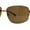 Gold Brown, variant on Xloop Sport Rectangle Metal Rim Color Mirror Officer Sunglasses Gunmetal Teal Mirror