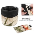 thumbnail image 4 of PhooArto Travel Cosmetic Bags Barrel Makeup Bag, Multifunctional Toiletry Bucket Bags Round Organizer Storage Pocket, Tulips Flowers and Music Notes, 4 of 6