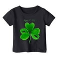 thumbnail image 6 of YM Shirts for Girls St. Patrick's Shirts Tee 3/4 Sleeve Three Leaf Clover Heart Pattern Irish Shirt Girls Sweatshirts Tops for Girls, 6 of 6