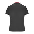 thumbnail image 3 of ZCFZJW Mens Workout T-Shirts Big and Tall Regular Fit Casual Summer Short Sleeve Button V Neck Solid Color Basic Tees Shirt Tops with Pockets Dark Gray M, 3 of 5