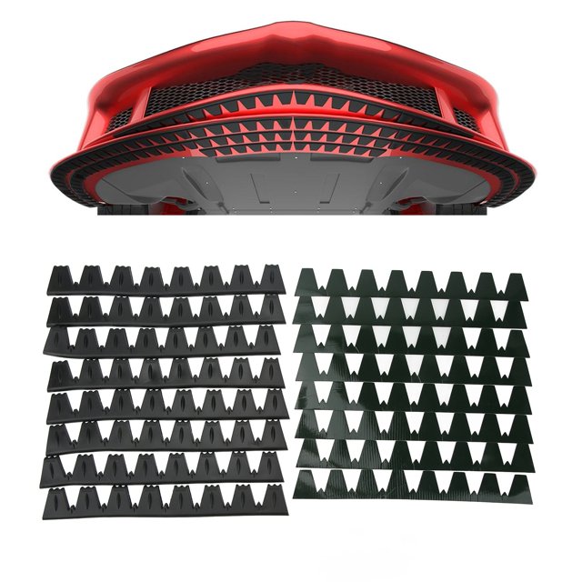 Paracetes Delantero de Coche, Protector de Vehículo de Proteccioni Apto para Parachoques 8 piezas Raspar Coches Deportivos y SUV Bajos