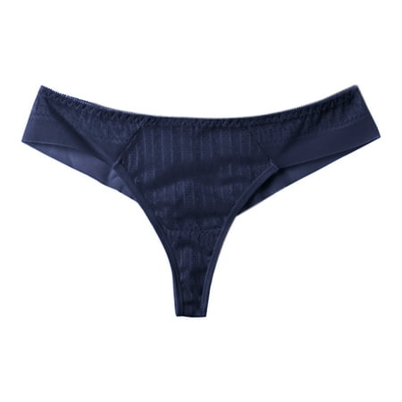 

huanledash Women G-string Low Waist Comfortable Hot Seamless See-through Lace Lady Thong Underwear