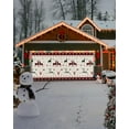 thumbnail image 4 of Christmas Garage Door Banner Cover 6 x 13 ft, Christmas Trees Snowflake Elks Black Red Plaid Buffalo Beige Christmas Garage Door Decorations Christmas Backdrop Decor for Winter New Year Xmas Party, 4 of 6