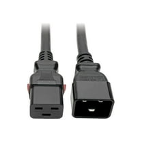 Tripp Lite Power Extension Cord C20 to Locking C19 M/F 12 AWG 20A Black 6ft (P036-L06)