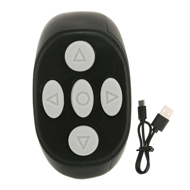 Remote Control, Ring Design Multi Function Selfie Button Clicker Easy To Use With Charging Cable For Record Video Black,White,Pink