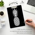 thumbnail image 5 of FMSHPON Pineapple Silhouette Black Clipboard Hardboard Wood Nursing Clip Board and Pull for Standard A4 Letter 13x9 inches, 5 of 8