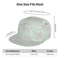 thumbnail image 6 of Daiia Retro Snake print Flat Bill Hats Flat Brim Trucker Cap Baseball Cap Adjustable Classic Low Profile Hat Unconstructed Plain Cap, 6 of 9