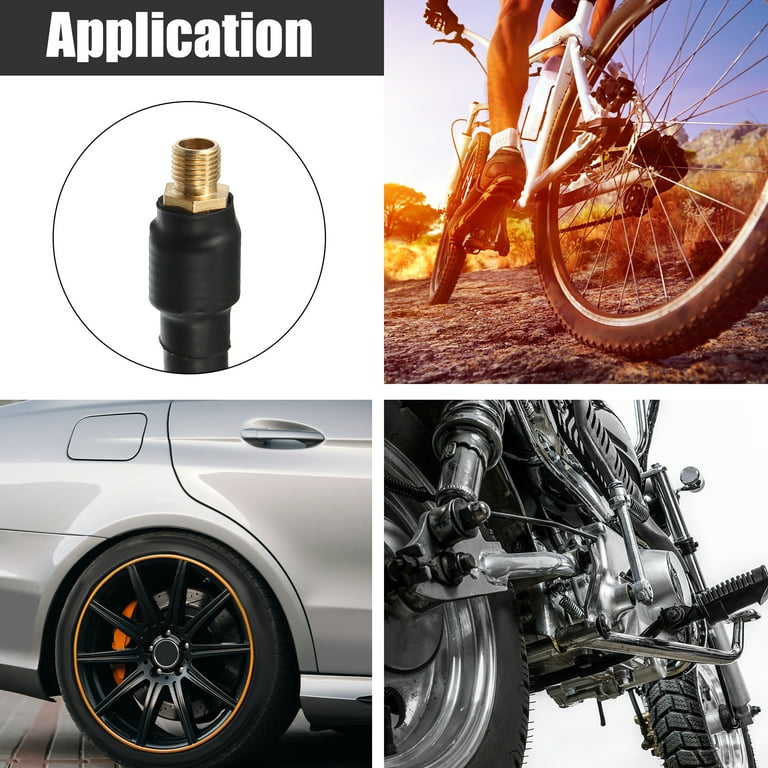 2m Car Tire Inflator Extension Hose Chuck Adapter Quick Connect Air Pump  Tire Valve Connect Pipe Rubber 