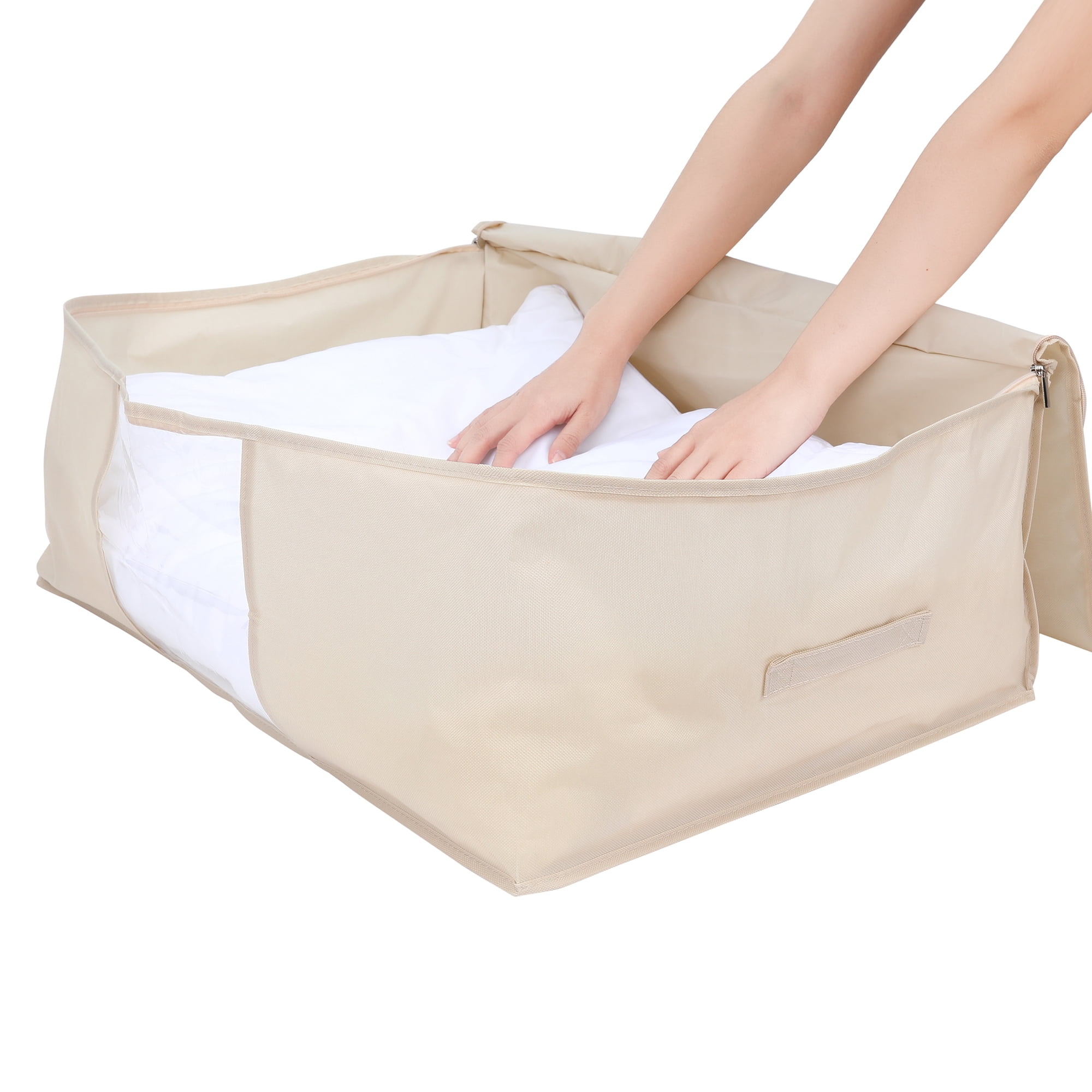 Unique Bargains 1 Pack Clothes Storage Bags Moving Bags Yellow 24*16.5*9.5in