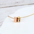 thumbnail image 2 of Anavia See You Cremation Necklace for Ashes, Mini See Through Urn Necklace, Mini Cube Cremation Pendant, Cremation Jewelry, Memorial Jewelry, Mini Urn-[Rose Gold & Gold], 2 of 8