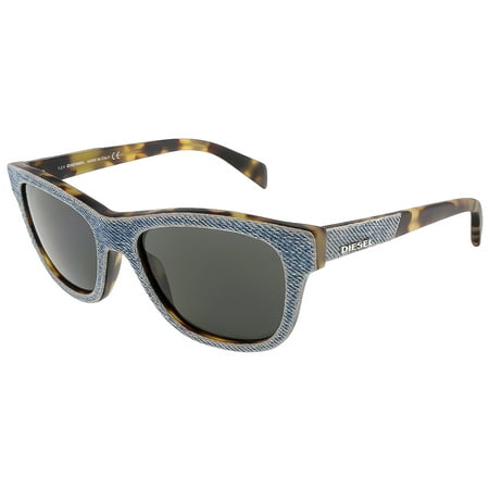 Diesel DL0111/S 84B Blue Denim/Tortoise Rectangle sunglasses