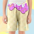 thumbnail image 2 of Shadoumai Shorts for Boys 6/7 Cartoon Print Elastic Waist Cotton Boys Short Pants Activewear Athletic Shorts Kids Baby Summer Clothes, 2 of 3