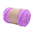 thumbnail image 2 of Hilo de lana grueso, hilo jumbo, hilo para tejer a mano, hilo grueso para manualidades de tejido de tapetes Violeta, 2 of 9