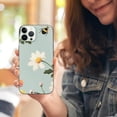 thumbnail image 3 of COMIO  Cute Flowers Floral Daisy Bee Clear Phone Case Compatible with iPhone 15 Case 6.1" (2023), Soft Slim Fit Protective Cover for iPhone 15 Case for Women Girls(Daisy Bee), 3 of 4