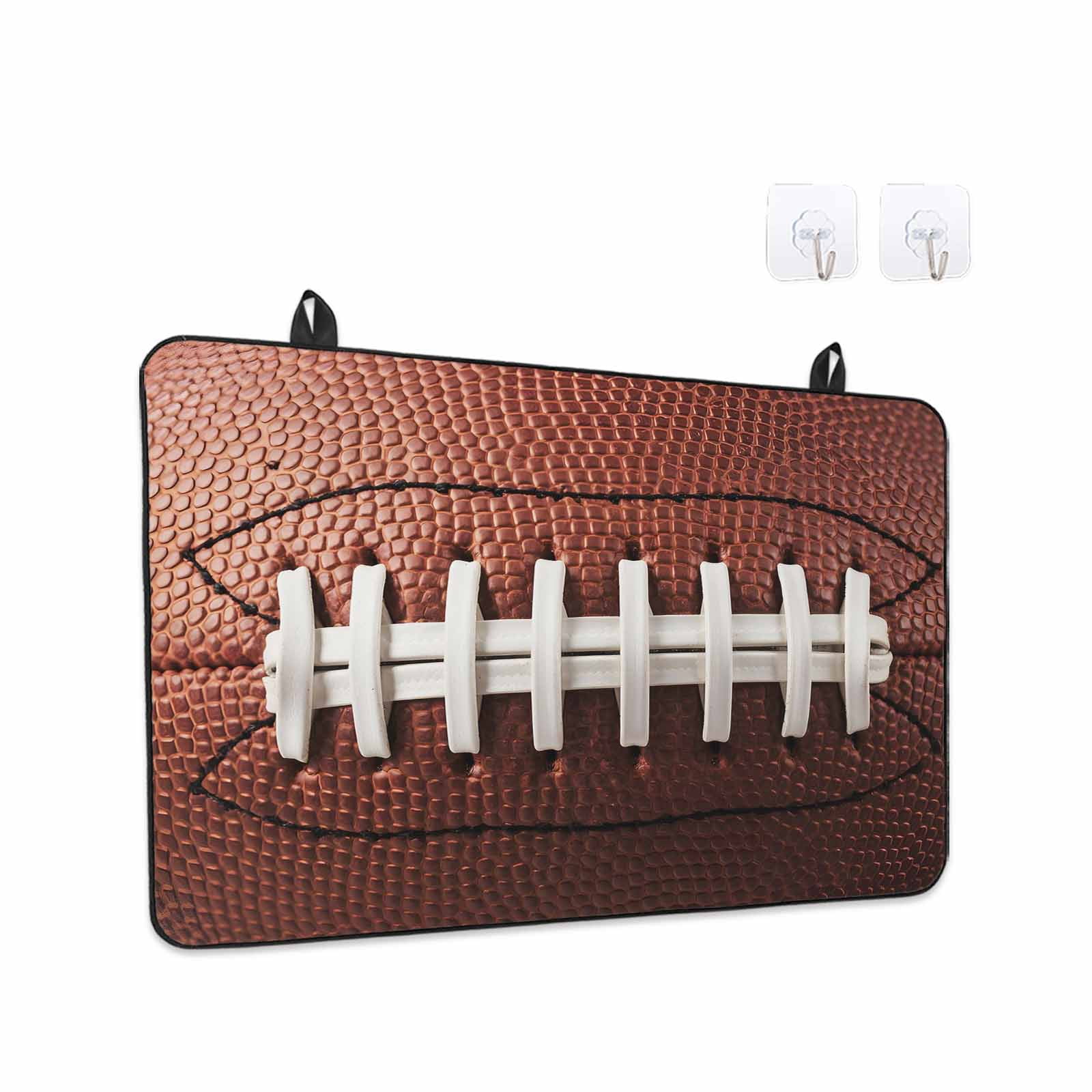 American Football Laces Stove Top Cover for Electric Stove, Heat-proof & Non Slip Glass Top Stove Cover Protector, Classic Rugby Sports Kitchen Flat Cooktop Rubber Mat 24x21 Inches