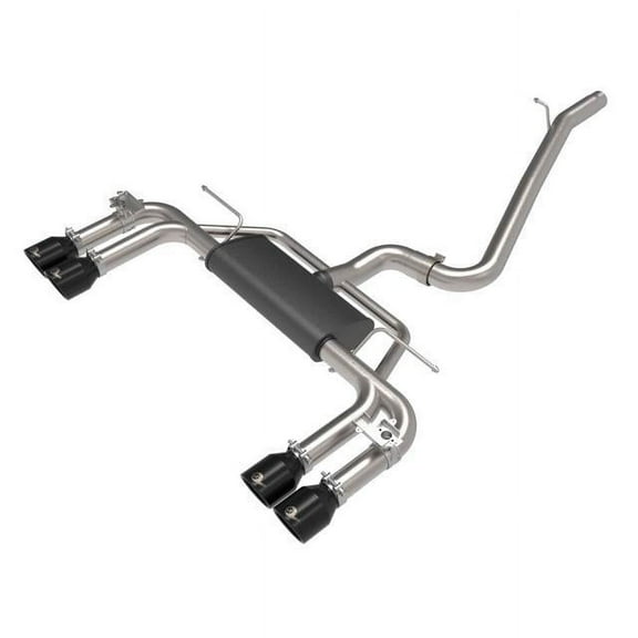 aFe MACHForce XP 3in-2.5in 304SS Exhaust Cat-Back 15-20 Audi S3 L4-2.0L (t) - Black Tips - 49-36442-B Fits select: 2015-2017 FORD MUSTANG