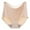 Beige, variant on Womens Underwear Women's High Waist Nylon Silk Underwear Women's Seamless Cotton Crotch Belly Summer Ultra Thin Breathable Underwear Plus Size Underwear for Women White XXL