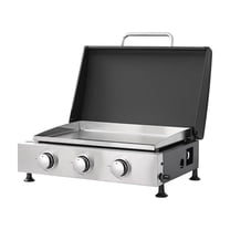 Topcobe 3-Burner Gas Grill, Outdoor Cooking Powerhouse with Durable Design & Even Heat Distribution