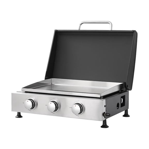 Topcobe 3-Burner Gas Grill, Outdoor Cooking Powerhouse with Durable Design & Even Heat Distribution
