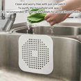 thumbnail image 3 of Silicone Drain Hair Catcher, Shower Sink Strainer with Suction Cup for Kitchen and Bathroom, Easy Install and Clean, 3 of 5