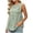 21# Green, variant on Linen Bow Tie Front Tank Top Women Pleated Peplum Blouse Y2K Babydoll Ruffle Shirt Sleeveless Tunics Light Blue L