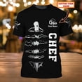 thumbnail image 1 of Camiseta de Chefworks para hombre, camisa Unisex con nombre personalizado, estampado 3D, regalo informal para Chef, DW57Adult size XS Gao Jinjia LED, 1 of 2
