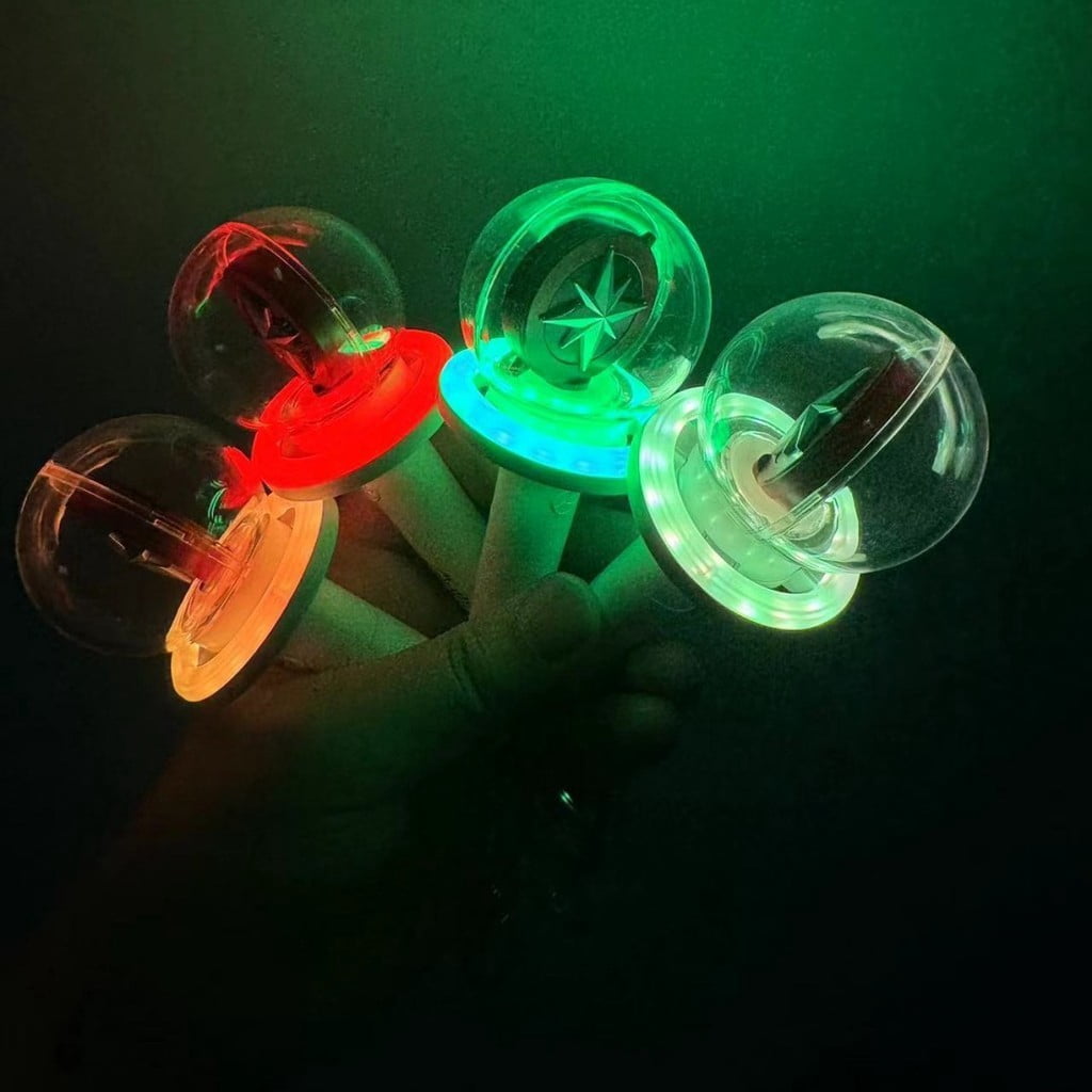 Kpop Idol Stray Kids Mini Lightstick Ring Keychain, Multicolor