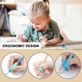 thumbnail image 4 of 18 Pcs Pencil Grips for Children Handwriting, Pen Holder Training Grip Soft Silicone Ergonomic Corrector Writing Tool - For Left and Right Handed - Co, 4 of 5