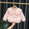 thumbnail image 5 of Esaierr Baby Girls Winter Coat for Todder Warm Cotton Coat Outwear Button Solid Colour Autumn Cotton Cardigan for 1-5Y, 5 of 5