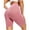 Pink, variant on Deago High Waist Yoga Shorts for Women Butt Lifting Workout Tummy Control Bike Shorts Running Exercise Leggings (Pink, L)