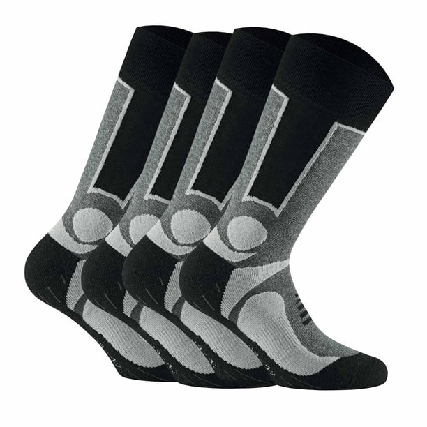 Rohner Basic Unisex Calcetines de trekking, paquete de 2 - Calcetines básicos para exteriores, calcetines deportivos Gris 43-46