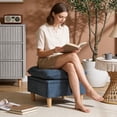 thumbnail image 3 of Villeston Storage Ottoman, Upholstered Ottoman Bench for Sofa, Coffee Table or Footrest, for Living Room, Bedroom or Entryway,Blue, 3 of 5