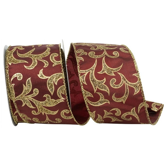 Reliant Ribbon - 94179W-201-40F, Ribbon, Wine, 2-1/2 Inch, 10 Yards