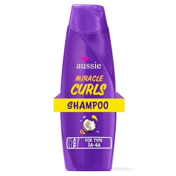 Aussie Miracle Curls Shampoo, Coconut & Jojoba Oil, Paraben Free, for Curly Hair, 12.1 fl oz