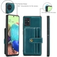 thumbnail image 6 of Phone Case for Samsung Galaxy A51 5G/A 51 5G UW Verizon Wallet Cover with Tempered Glass Screen Protector and RFID Credit Card Holder Leather Cell Accessories 51A G5 S51 Women Girls Men Blue, 6 of 12